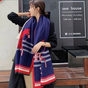 Last One!🥳 Cashmere Luxury Horse Scarf/ Shawl